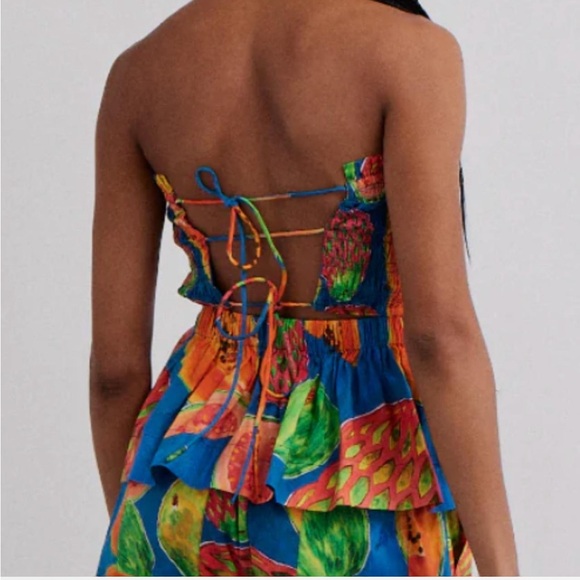 NWT Damson Madder Hope Shirred Cami in Papaya Print - Picture 2 of 2